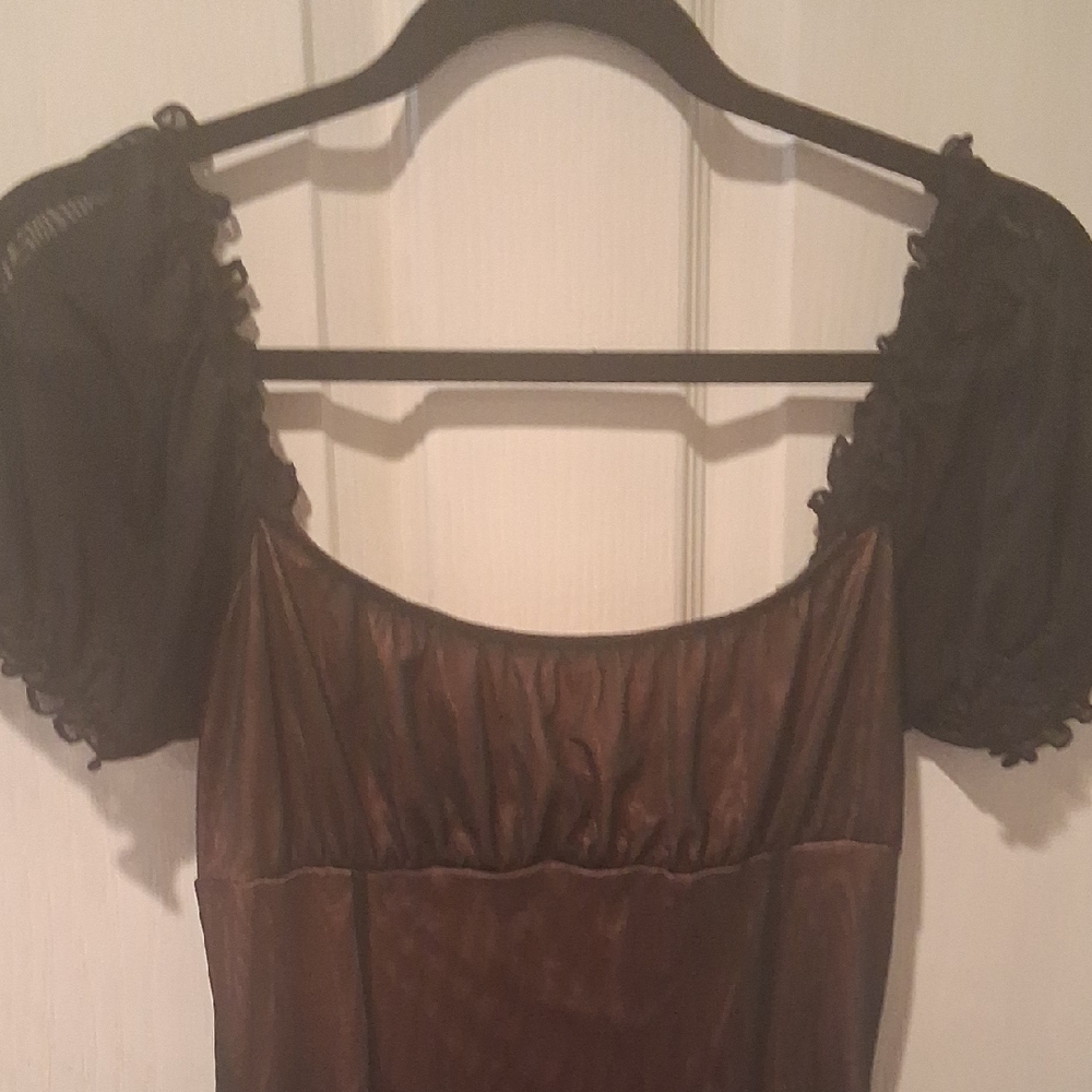 Dolls Kill Orange and Black Mini Dress